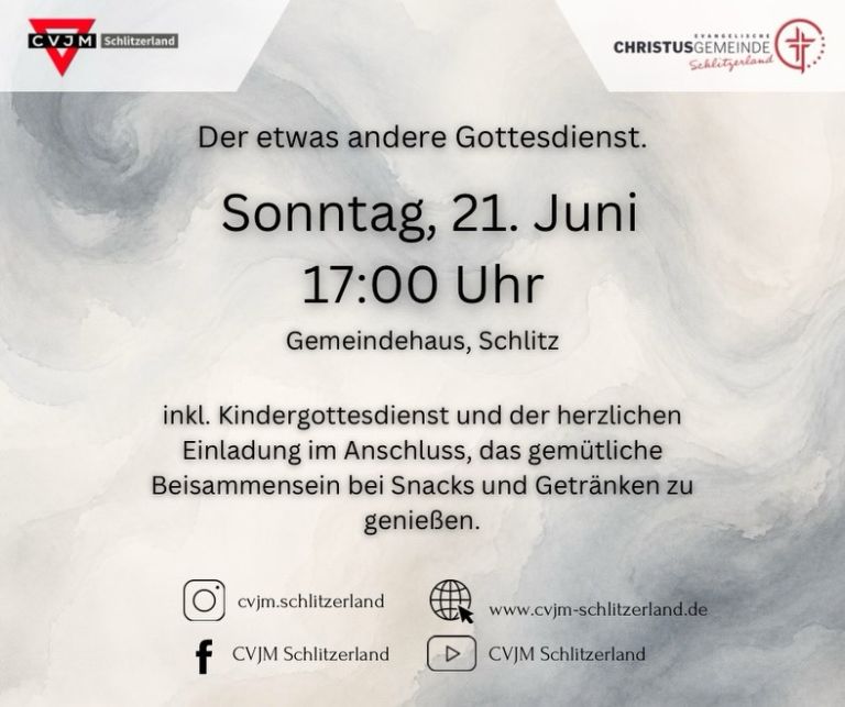 "Be still - Ruhe finden in einer rastlosen Welt", Sonntag, 21. Juni 2026, 17 Uhr, Ev. Gemeindehaus Schlitz