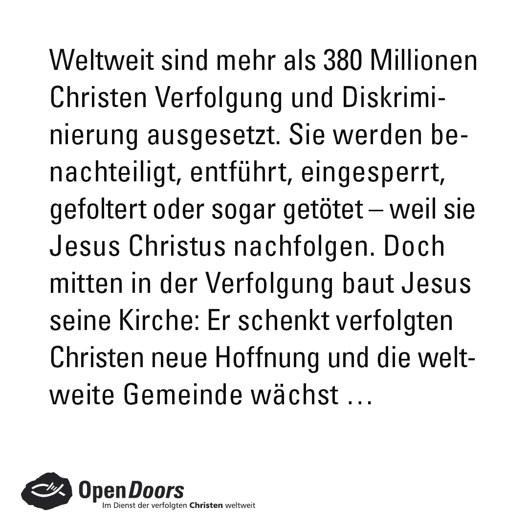 Gottesdienst mit Open Doors am 09.11.2025 um 18 Uhr in der Stadtkirche Schlitz